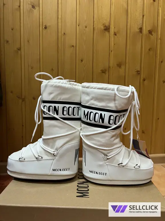 Луноходы Moon boot 36, 40 / Зимние сапоги белые