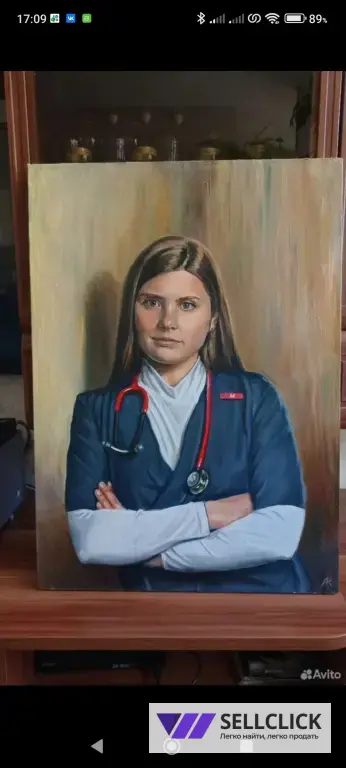 Портрет маслом на холсте