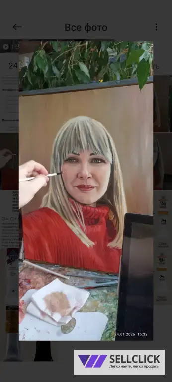 Портрет маслом на холсте