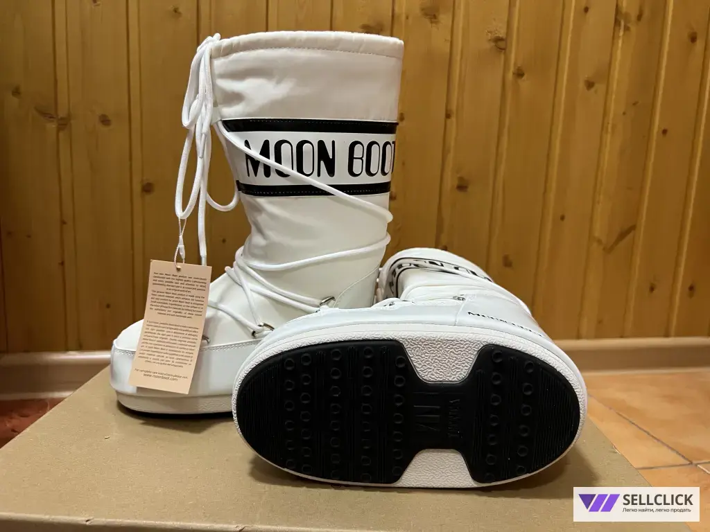 Луноходы Moon boot 36, 40 / Зимние сапоги белые