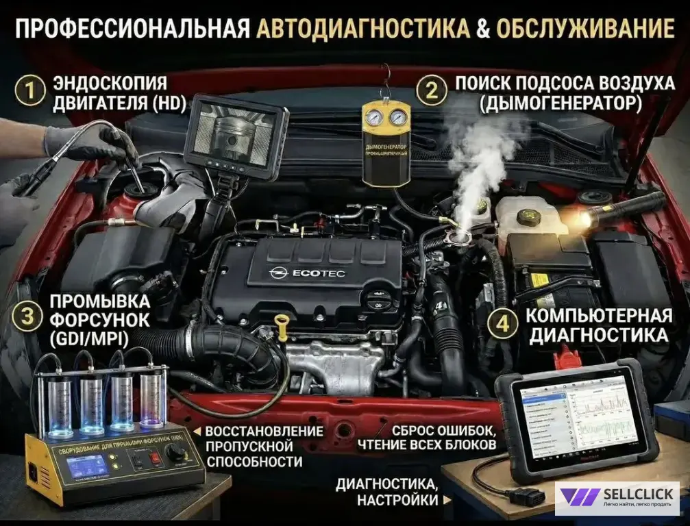 Диагностика автомобиля на подсосы воздуха дымом, Проверка целиндров Эндоскопом, Компьютера Диагностика, Замер Компрессии