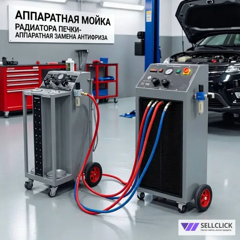 Аппаратная Промывка радиатора печки замена Антифриза, Комплексная Мойка Системы Охлаждения Двигателя.