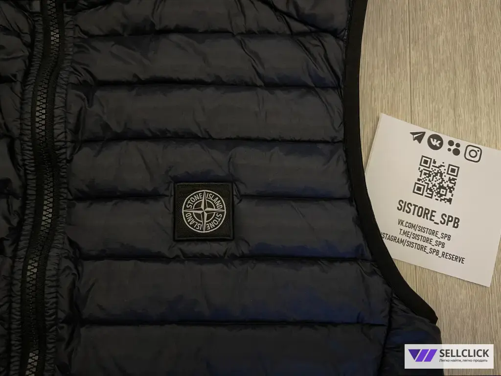 Пуховая Жилетка Stone Island Loom Woven Оригинал