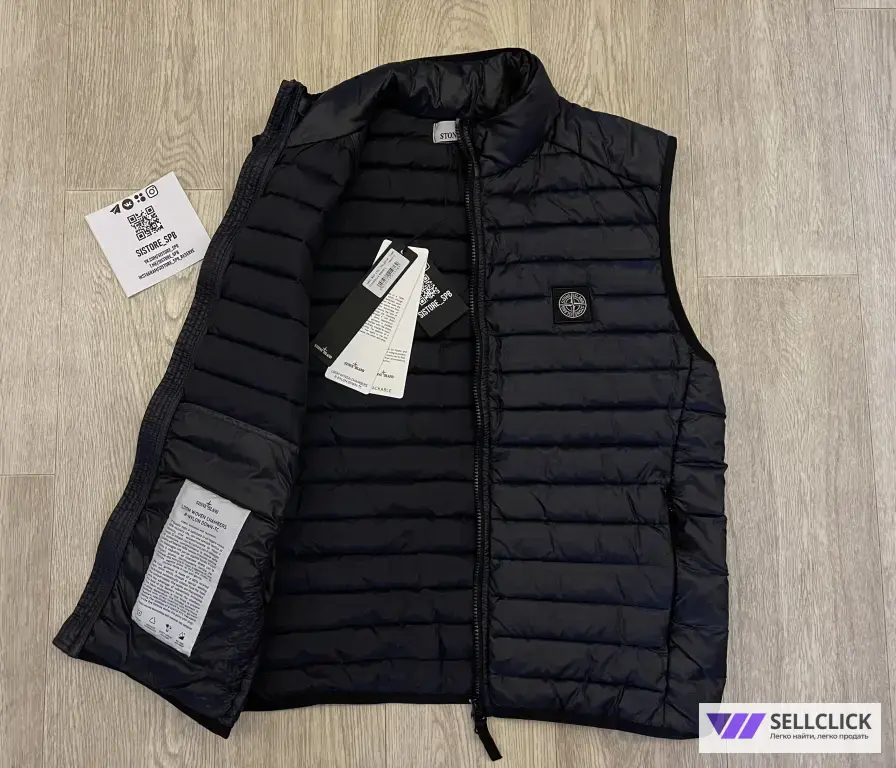 Пуховая Жилетка Stone Island Loom Woven Оригинал