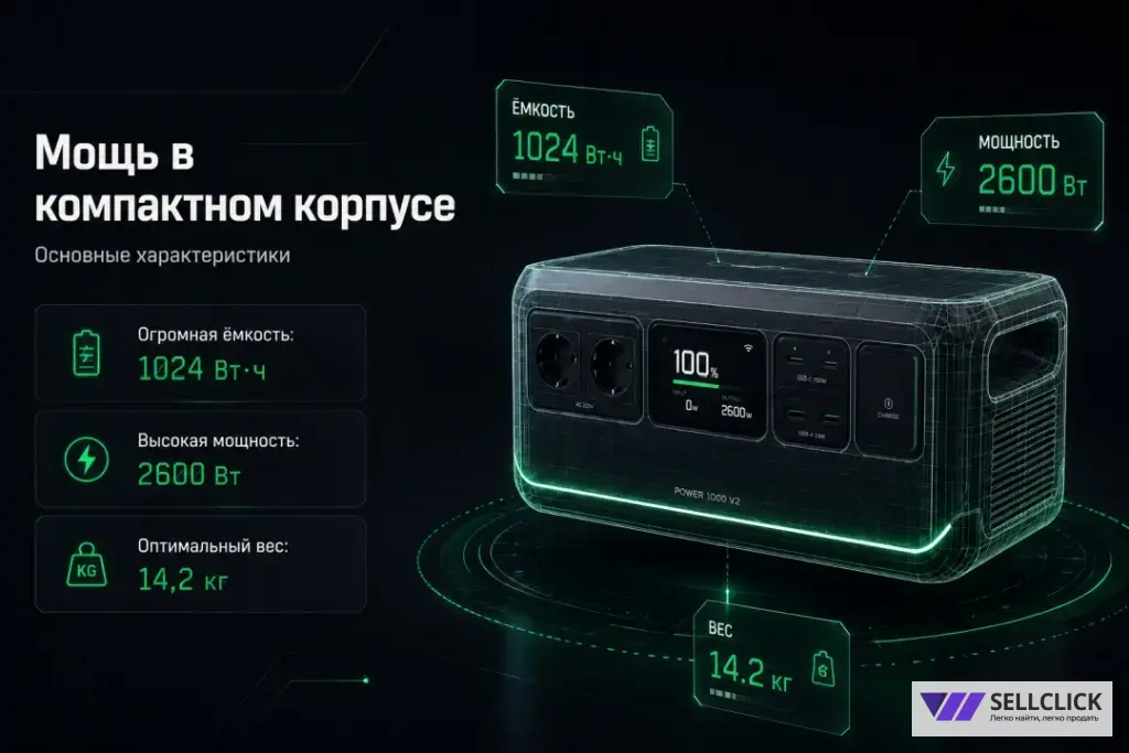 Зарядная станция DJI Power 1000 V2