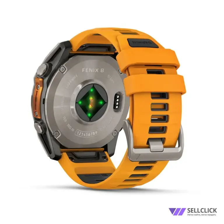 GARMIN FENIX 8- 51 MM AMOLED SAPPHIRE ORANGE 010-02905-11