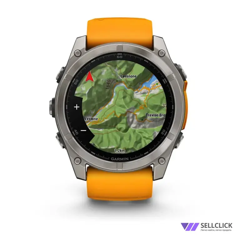 GARMIN FENIX 8- 51 MM AMOLED SAPPHIRE ORANGE 010-02905-11