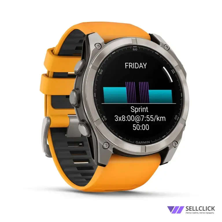 GARMIN FENIX 8- 51 MM AMOLED SAPPHIRE ORANGE 010-02905-11