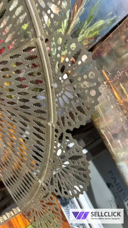 Каминный экран. Латунь. Каминные принадлежности. Винтажная мебель