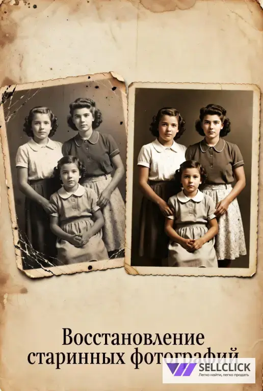 Восстановление старинных фотографий — качественно и недорого