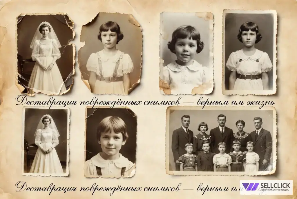 Реставрация повреждённых фотографий — качественно и недорого