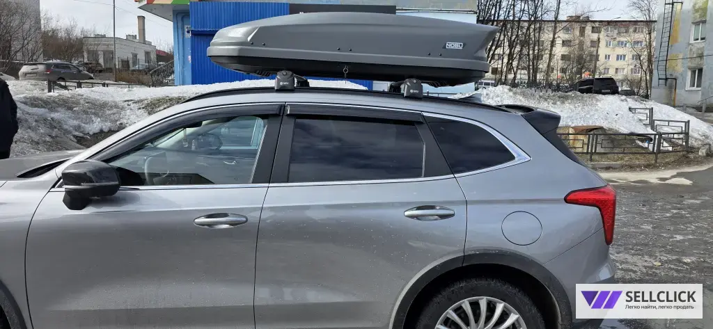 Багажник бокс на крышу автобокс Nobu Drive 430 Серый Матовый