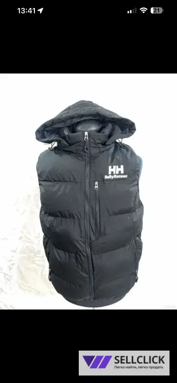 Жилет Helly Hansen с капюшоном новый / Жилетка